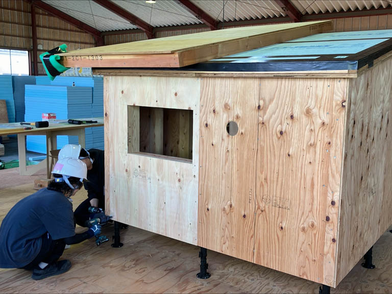 ワークショップ「断熱小屋づくり」